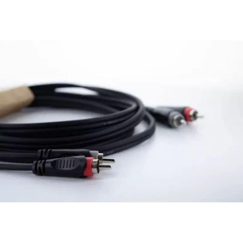 Cordial 14837 RCA garso jungties kabelis 2x RCA kištukas - 2x RCA kištukas 3 m juodas PVC dvigubas kabelis
