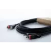 Cordial 14837 RCA garso jungties kabelis 2x RCA kištukas - 2x RCA kištukas 3 m juodas PVC dvigubas kabelis