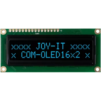 JOY-IT COM-OLED16X2 16x2 OLED ekrano modulis, baltas, I2C, SSD1306, suderinamas su Arduino ir Raspberry Pi