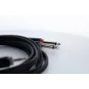 Cordial 14863 garso Y-adapterio kabelis, 3,5 mm TRS lizdas į 2x XLR male, 0,3 m, PVC, juodas