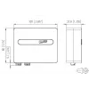 METZ OpDAT ADT VIK 2xLC-D OM4 optinio tinklo lizdas, Pure White RAL 9010, 1501107H02HC