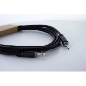 Cordial 14830 3,5 mm jack audio kabelis, 3 m, juodas, vytos poros, PVC