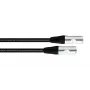 Cordial 15621 CAT 6a SF/UTP tinklo kabelis, 3m, juodas, PUR apvalkalas