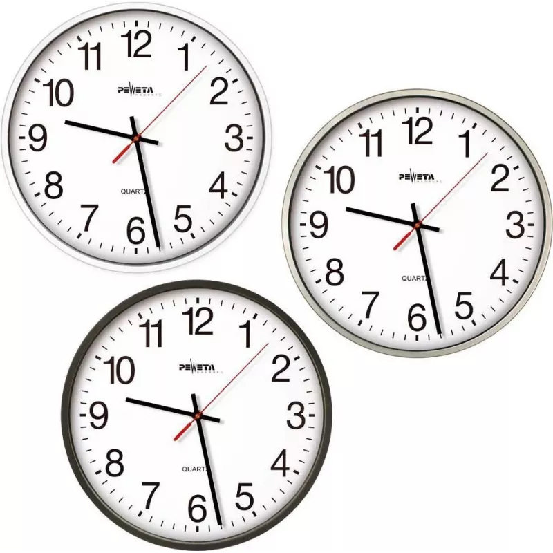PEWETA sieninis laikrodis juodas 44.130.212