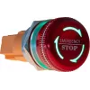 JOY-IT Button22NA-01 avarinio sustabdymo mygtukas, mechaninis fiksavimas, raudonas/žalias, Ø22 mm, IP67, IK10