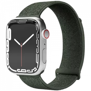 VONMÄHLEN Fitness Loop 2 išmaniojo laikrodžio apyrankė, skirta Apple Watch 44mm, 45mm, 49mm - alyvuogių spalvos