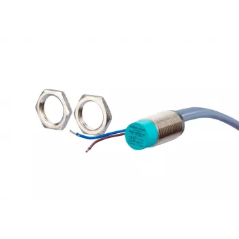 METZ CONNECT Indukcinis artumo jutiklis 2 laidų DC M12 įleidžiamas NO 2 mm IP67 kabelis 2 m 110149