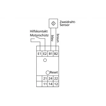 METZ CONNECT Indukcinis artumo jutiklis 2 laidų DC M12 įleidžiamas NO 2 mm IP67 kabelis 2 m 110149