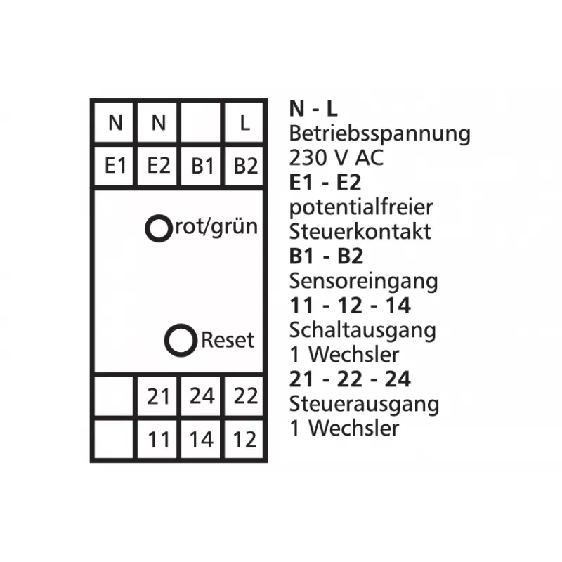 METZ CONNECT DRIW-E16 galios relė 4PDT 16A 24V DC juoda-balta 1101500522