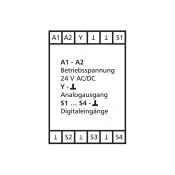 METZ CONNECT KAD-C12 analoginės reikšmės siųstuvas 0-10V 24V AC/DC su sukamuoju reguliatoriumi, įleidžiamas, grynai balta 110656
