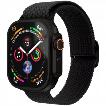 VONMÄHLEN Woven Loop 40, 41, 42mm Vienas dydis, Visiškai juodas