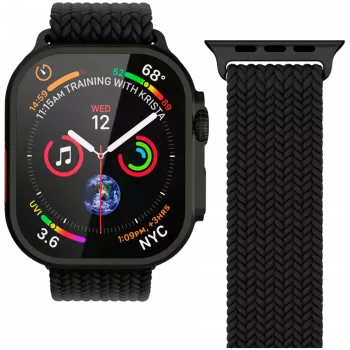 VONMÄHLEN Woven Loop 40, 41, 42mm Vienas dydis, Visiškai juodas