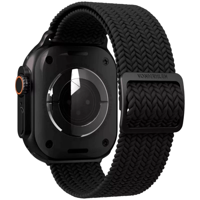 VONMÄHLEN Woven Loop 40, 41, 42mm Vienas dydis, Visiškai juodas