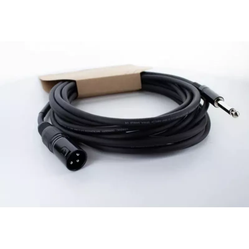 Cordial EM 5 MP XLR į 6,3 mm mono jack garso kabelis, 5 m, juodas, 14753