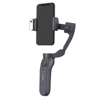 GREEN MNKY GM TrackMotion Gimbal Z.SH.1 - AI veido ir objektų sekimo išmanusis stabilizatorius, 360° pasukimas, gestų valdymas, USB-C, juodas