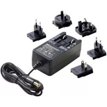 Dehner Elektronik fiksuotos įtampos kištukinis maitinimo šaltinis 24V/DC 1A 24W su UK, USA ir Australijos adapteriais (27476)