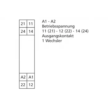 METZ Connect RM21 24 V DC miniatiūrinė galios relė, 1 perjungimo kontaktas (SPDT), 10 A, PCB montavimas 11051125