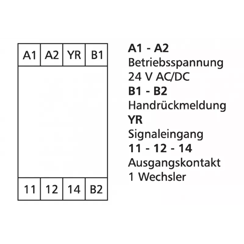 METZ Connect slenksčio jungiklis 24 V AC/DC, 1 perjungimo kontaktas, DIN bėgelis, 17,5 mm, 11066670