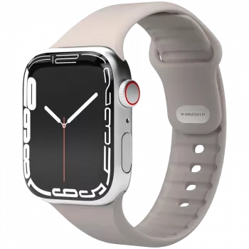 VONMÄHLEN Classic Band 2 odinis laikrodis Apple Watch 40/41/42mm, kreminės spalvos pilno grūdo odinis dirželis