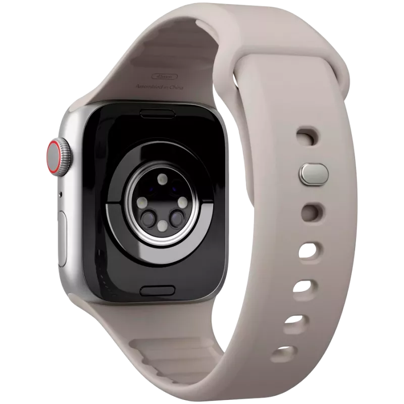 VONMÄHLEN Classic Band 2 odinis laikrodis Apple Watch 40/41/42mm, kreminės spalvos pilno grūdo odinis dirželis
