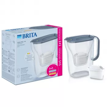 Brita Style Essential Stone Blue vandens filtravimo ąsotis su 2 MAXTRA PRO filtrais (140809)