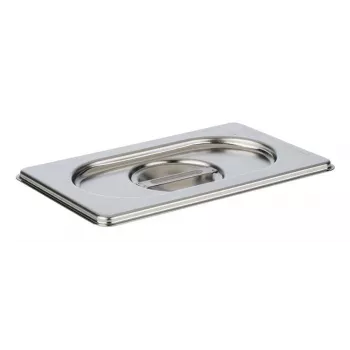 APS GN 1/9 dangtis 175 x 108 x 25 mm nerūdijantis plienas, be šaukšto įpjovos, tinka plauti indaplovėje - 1 vnt. (81591)