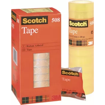3M Scotch Magic Tape 508, 15 mm x 33 m, skaidri, 10 ritinėlių 5081533