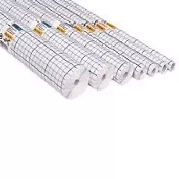 HERMA 7025 knygų apsauginė plėvelė, savaiminė lipni, 400 mm x 25 m, permatoma, blizgi PP, su tinkleliu