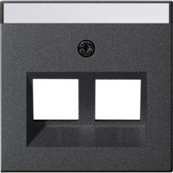 Gira System 55 dangtelis moduliniam lizdui 30° 2 vietų antracitas 264028