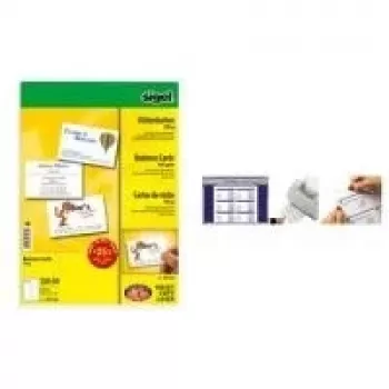 SIGEL DP939 Vizitinės kortelės High White 85 x 55 mm 200 g/m² 600 kortelių (60 lapų x 10)