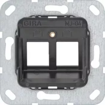 Gira 560400 atraminis žiedas Modular Jack 4, 2 vietų, antracito spalvos