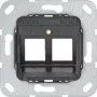 Gira 560400 atraminis žiedas Modular Jack 4, 2 vietų, antracito spalvos
