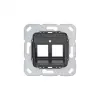 Gira 560400 atraminis žiedas Modular Jack 4, 2 vietų, antracito spalvos