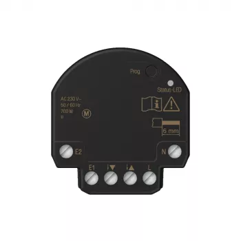 JUNG HOME BTJ1B2U 1 kanalo mini užuolaidų pavaros aktuatorius su 2 dvejetainiais įėjimais, Bluetooth Mesh