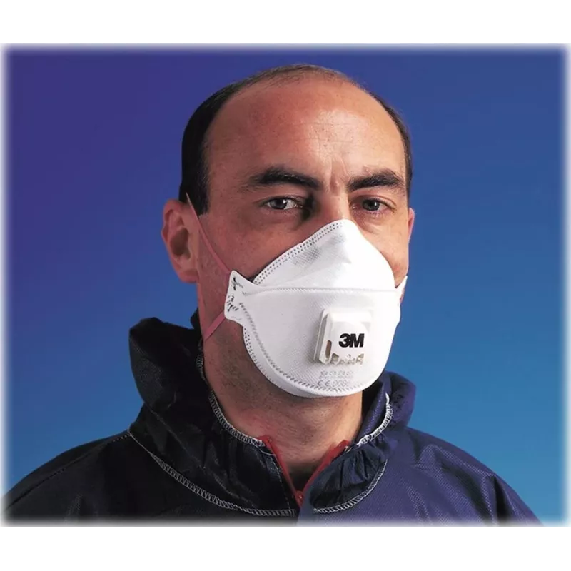 3M Aura 9332+ FFP3 vienkartinis respiratorius su Cool Flow vožtuvu, 10 vnt. pakuotė