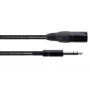 Cordial EM 3 MV XLR į 6,3 mm TRS Jack garso kabelis, 3 m, juodas 14812