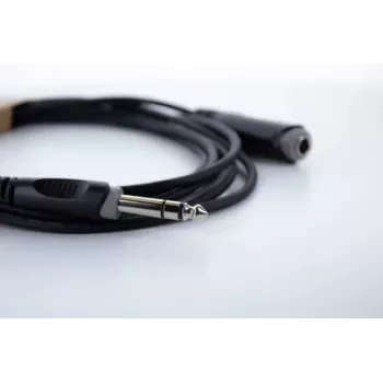 Cordial 14826 6,3 mm stereo jack prailginimo kabelis, 10 m, juodas