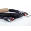 Cordial 14840 garso kabelis 6,3 mm mono jack į RCA 1,5 m juodas