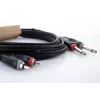 Cordial 14840 garso kabelis 6,3 mm mono jack į RCA 1,5 m juodas