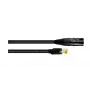 Cordial 15552 RJ45 komutacinis kabelis, CAT 5e S/UTP, 15 m, juodas, PUR apvalkalas
