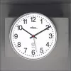 PEWETA radijo bangomis valdomas sieninis laikrodis, matinis plastikas, 30 cm, juodas/baltas, 51.130.313