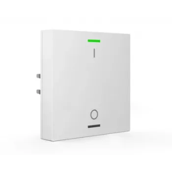 MDT BE-TAL55T1.B1 KNX mygtukas su temperatūros jutikliu, 1 kanalo, RGB-W būsenos LED, blizgus grynas baltas