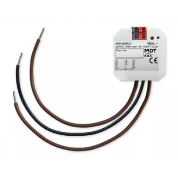 MDT Komutavimo pavara 2 kanalų, įleidžiama, 16 A, 230 V AC, C-Load, standartinė, KNX AKS-02UP.03