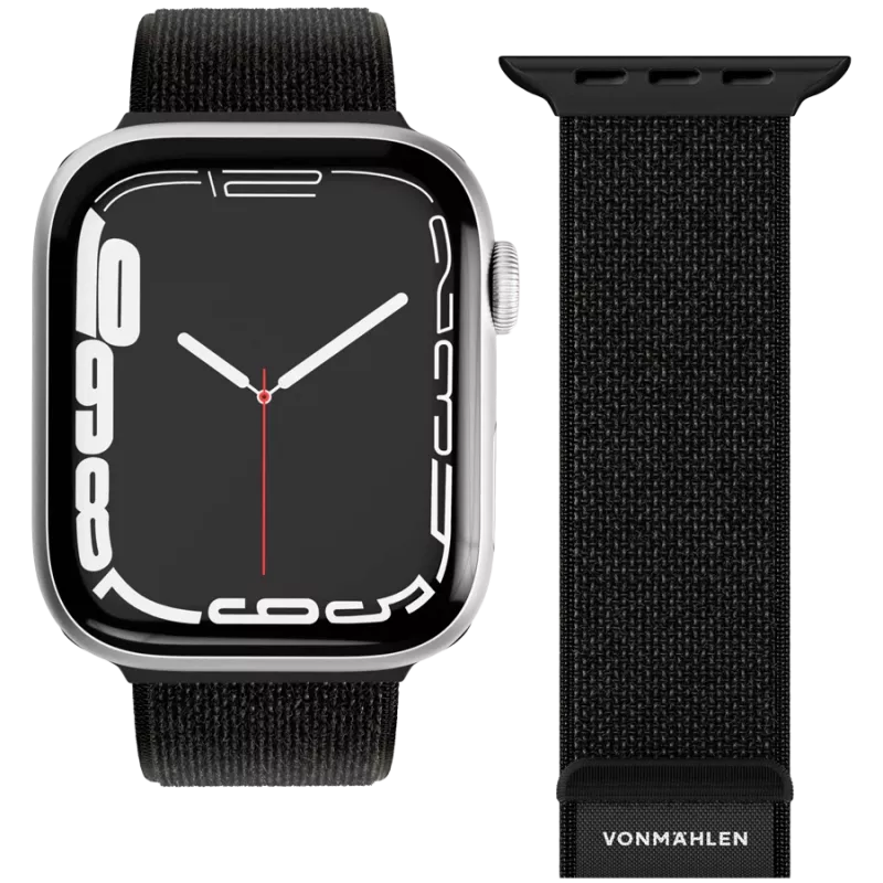 VONMÄHLEN Fitness Loop 2 sportinė apyrankė Apple Watch 44mm, 45mm, 46mm, 49mm - juoda