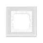 MDT stiklo rėmelis 1 vietos baltas 63 mm moduliams BE-GTR163W.01