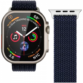 VONMÄHLEN austas loop dirželis Apple Watch 44/45/49mm, tamsiai mėlynas