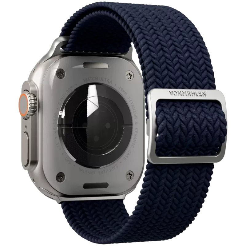 VONMÄHLEN austas loop dirželis Apple Watch 44/45/49mm, tamsiai mėlynas