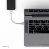 Flexline USB įkrovimo ir sinchronizavimo kabelis, USB-A į USB-C, 2.0, ABS, baltas, 0,5m (FL31-13040)