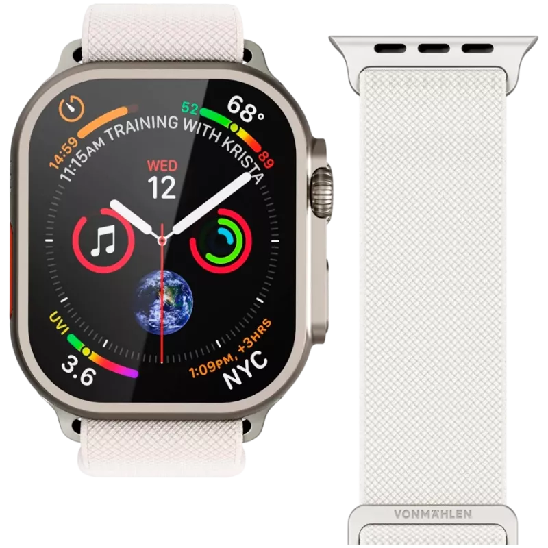 VONMÄHLEN Classic Nylon Loop 44, 45, 46, 49mm One Size, kreminės spalvos