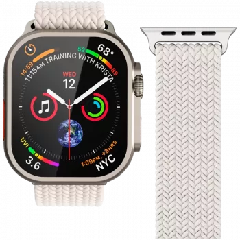 VONMÄHLEN austas loop dirželis Apple Watch 44mm, 45mm, 49mm - kreminis